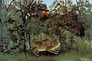 Henri Rousseau, The Hungry Lion Throws Itself on the Antelope