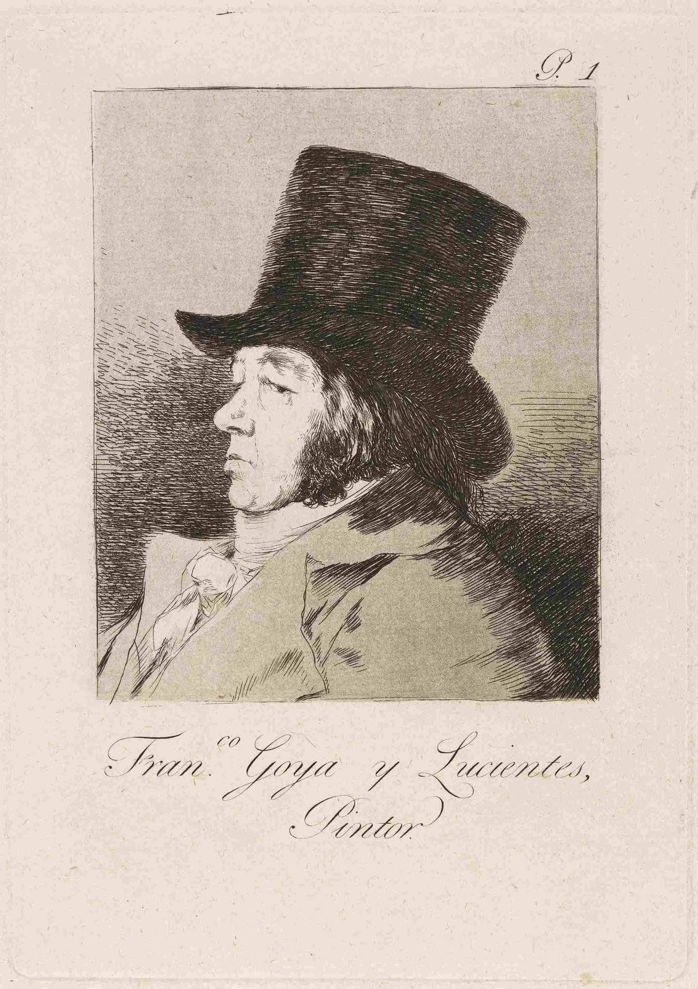 Francisco Goya y Lucientes, Pintor (Francisco Goya y Lucientes, painter) (1796-1797)