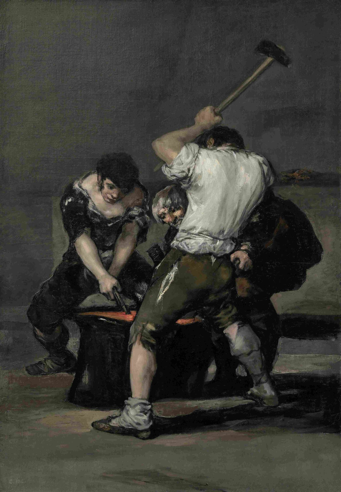 Francisco de Goya, The Forge (circa 1815-1820)