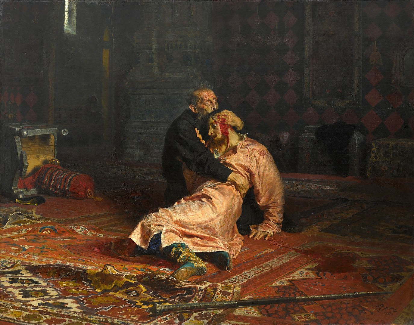 Ilya Repin - Ivan, the terrible, and his son