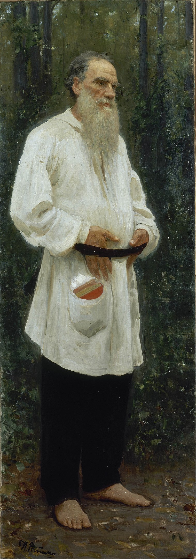 Ilya Repin - Leo Tolstoy Barefoot