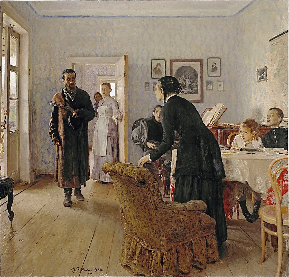 Ilya Repin - Unexpected visitors