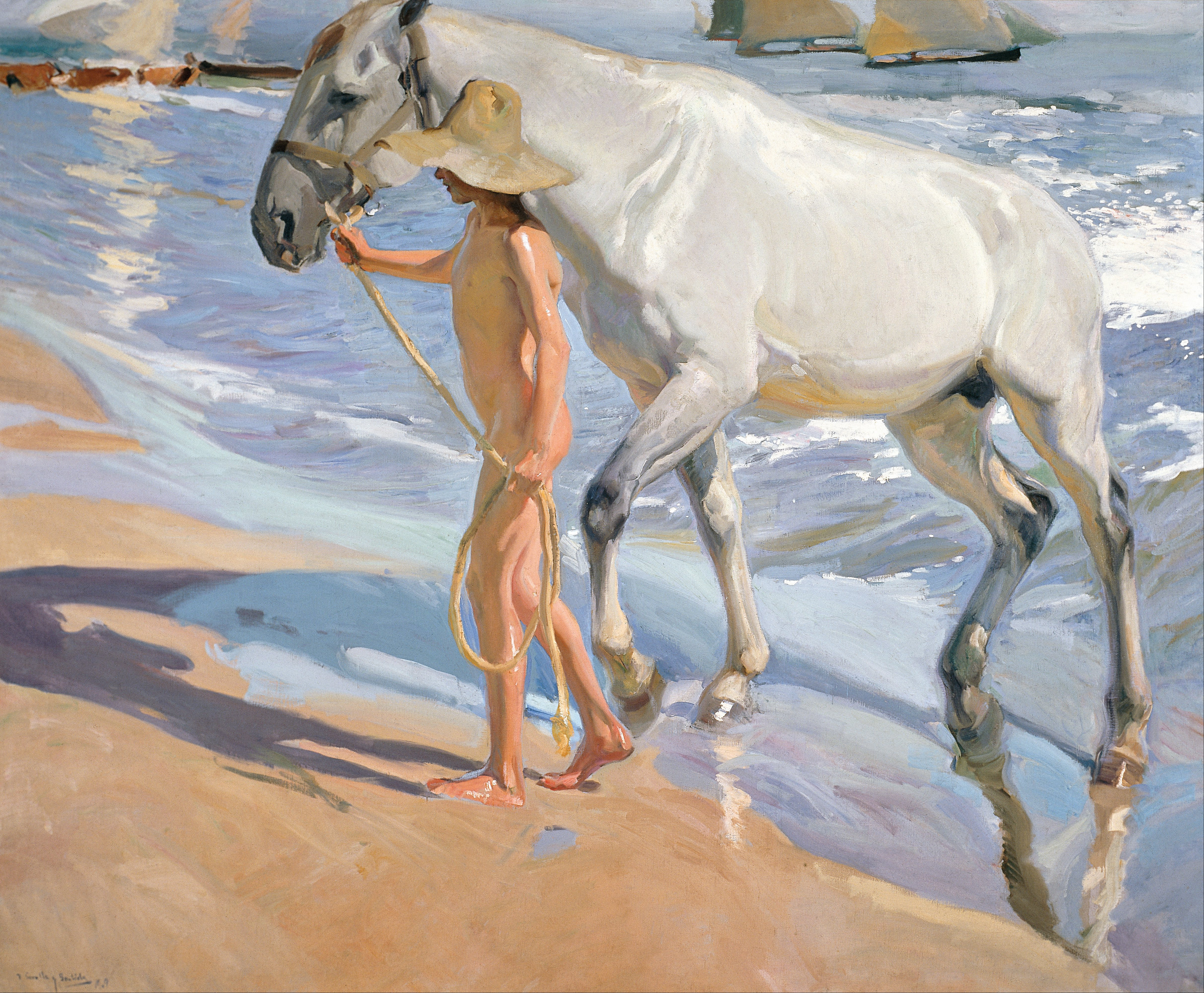 Joaquín Sorolla y Bastida -The Horse’s Bath