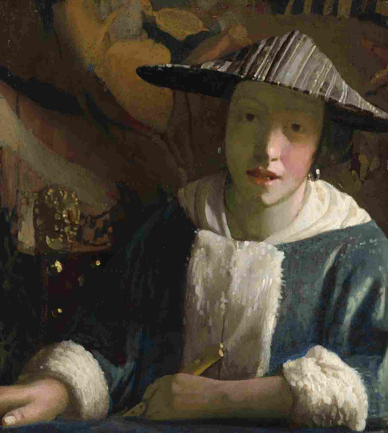 Johannes Vermeer Girl with a Flute (probably 1665-1675)-1