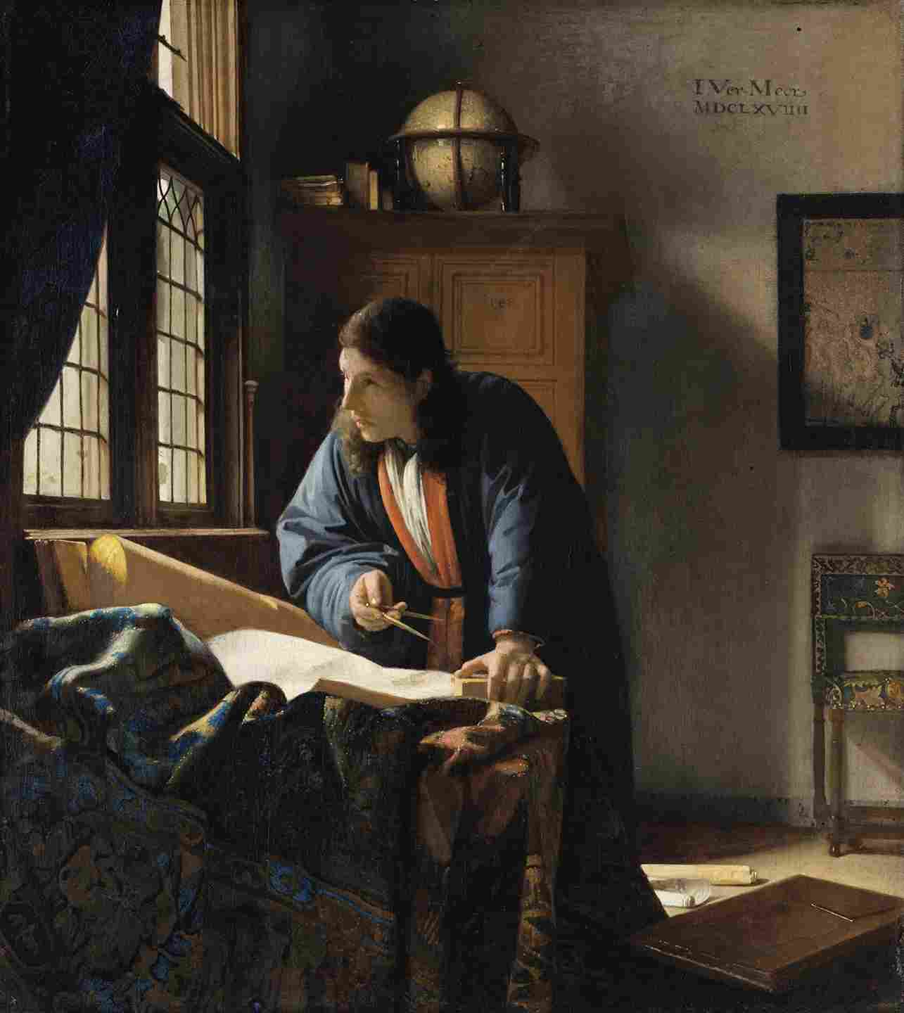 Johannes Vermeer The Geographer (1669)-1