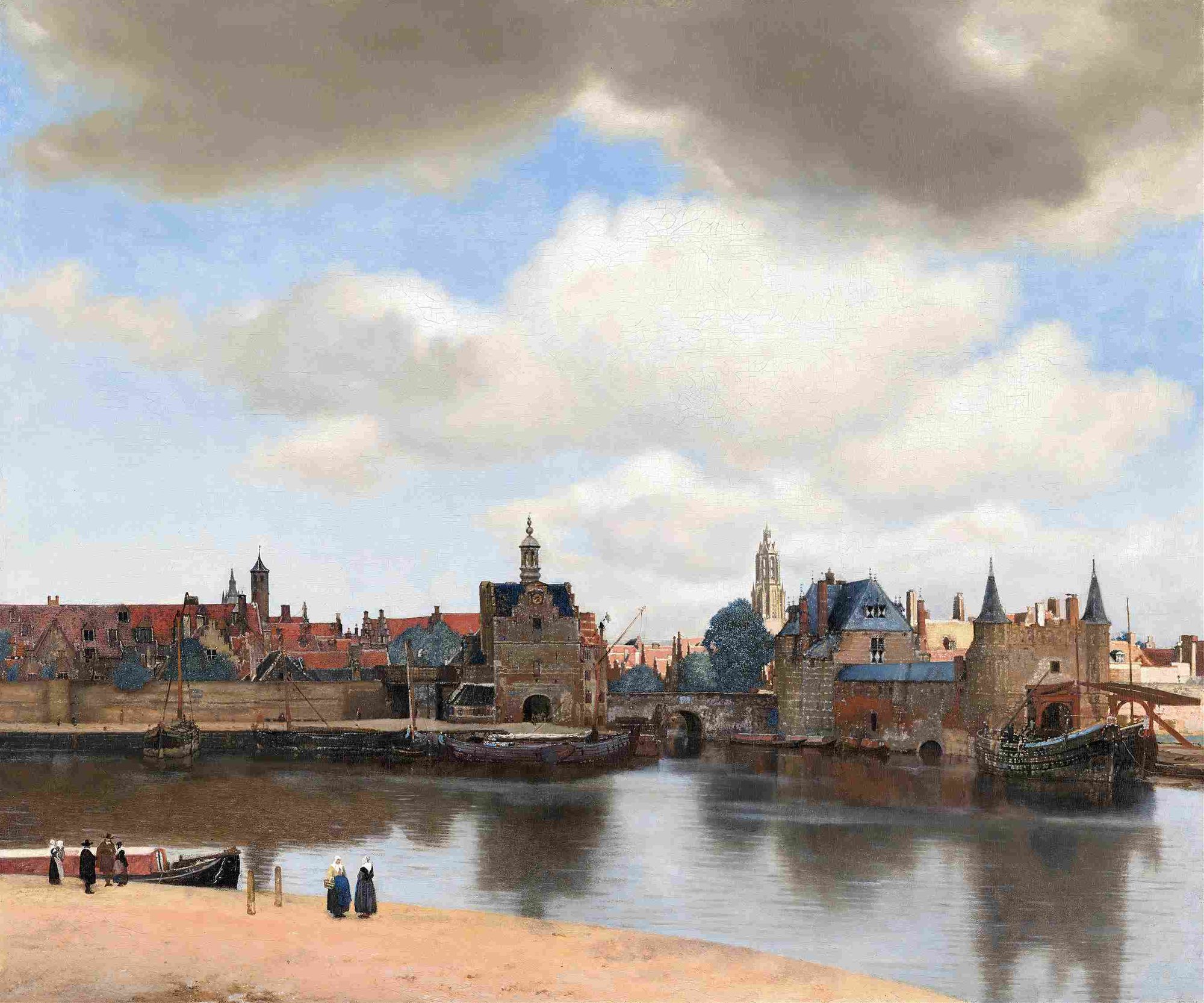 约翰内斯-维米尔《代尔夫特风景》（约 1660 - 1661 年）-1