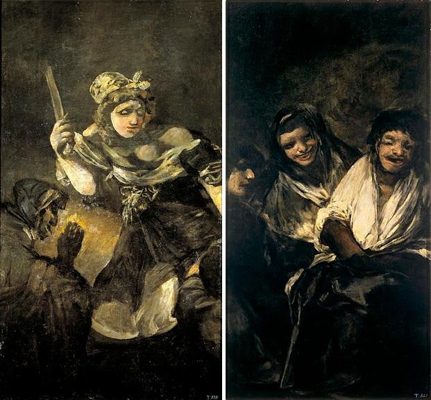 Left-Francisco-Goya-Judith-and-Holofernes-Right-Francisco-Goya-Man-Mocked-by-Two-Women