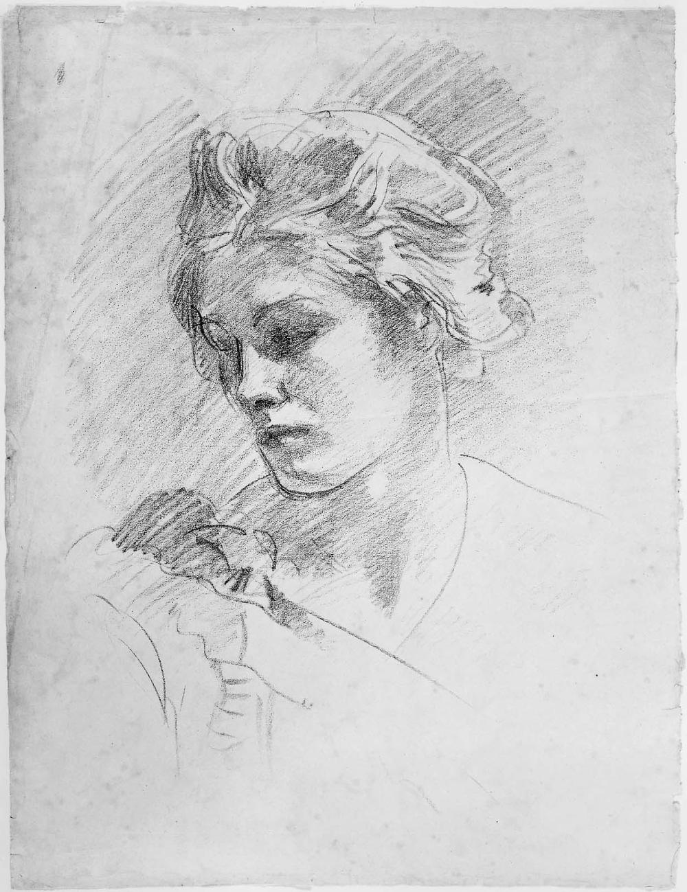 Sargent - Lady drawing portrait