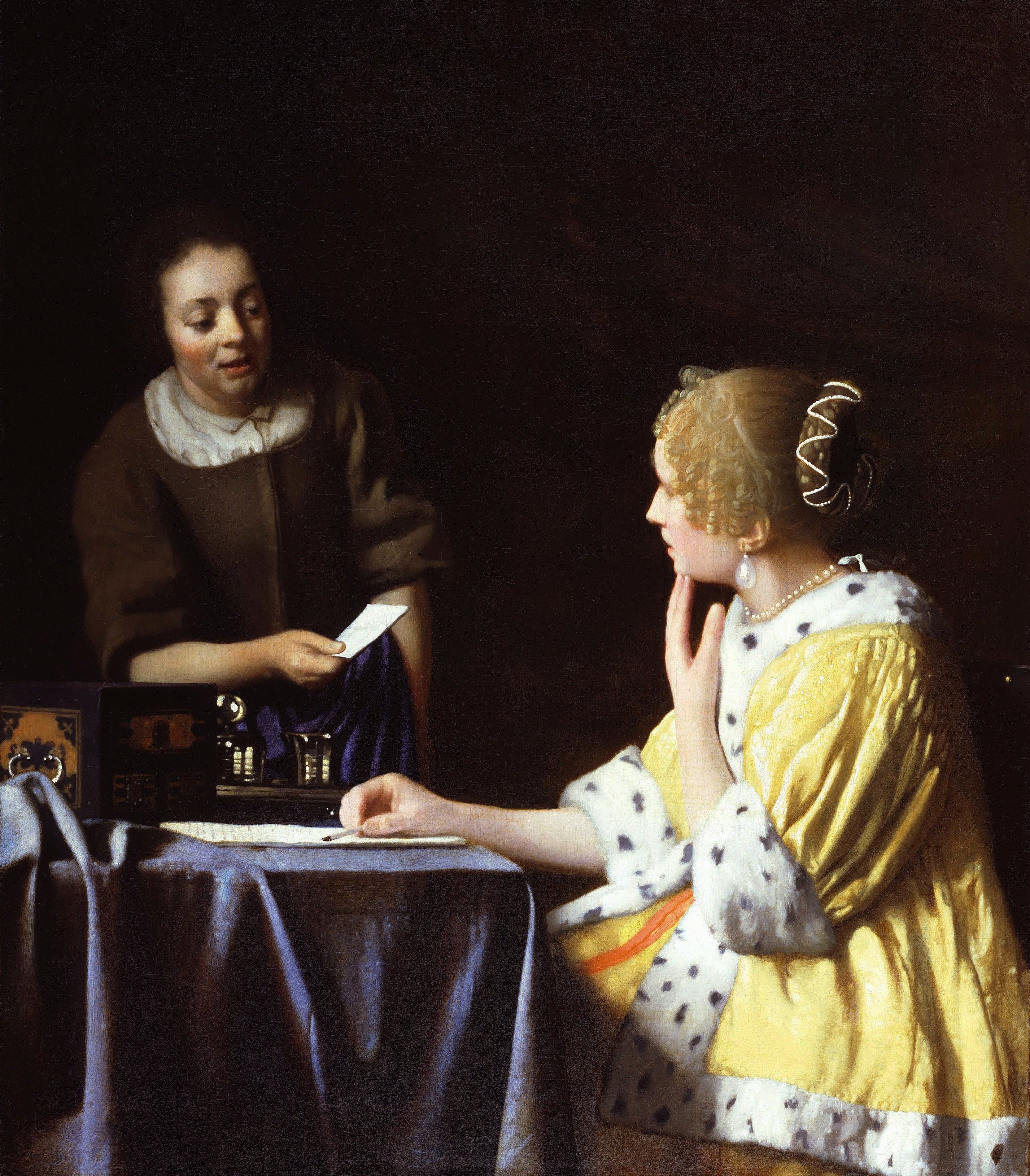 Vermeer - Lady Maidservant Holding Letter