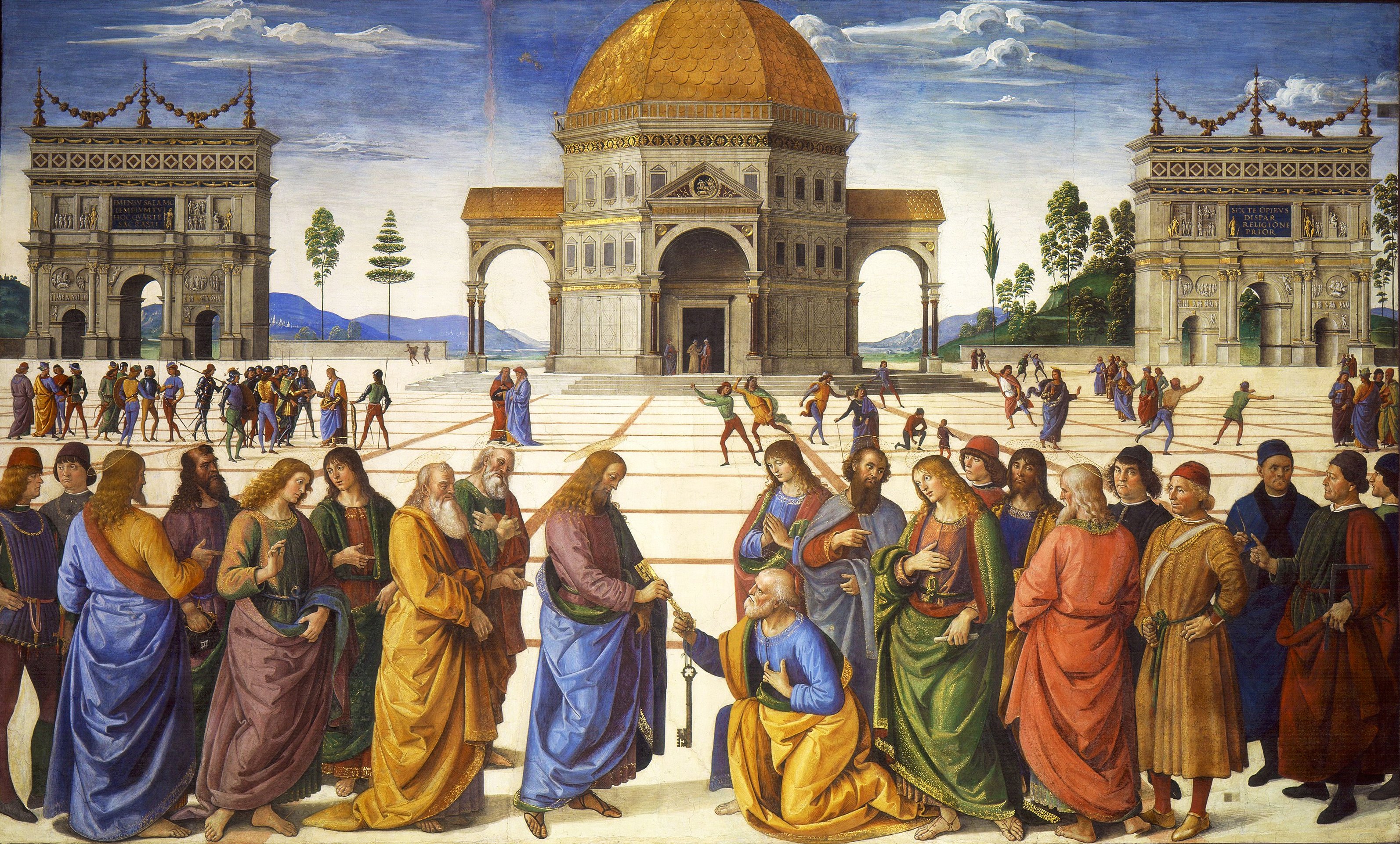 Delivery of the Keys - Pietro Perugino
