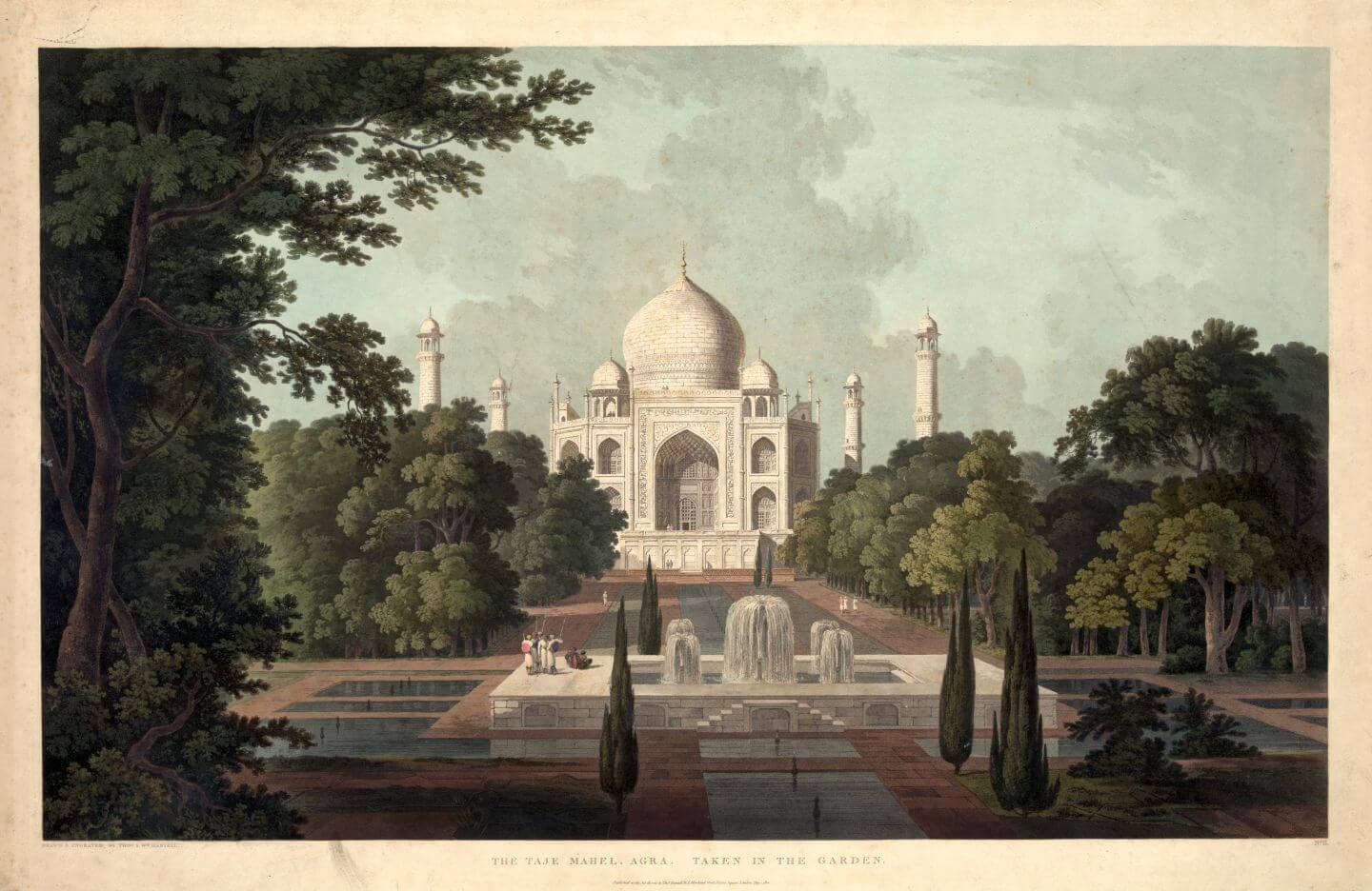 Taj Mahal Agra - Thomas Daniell